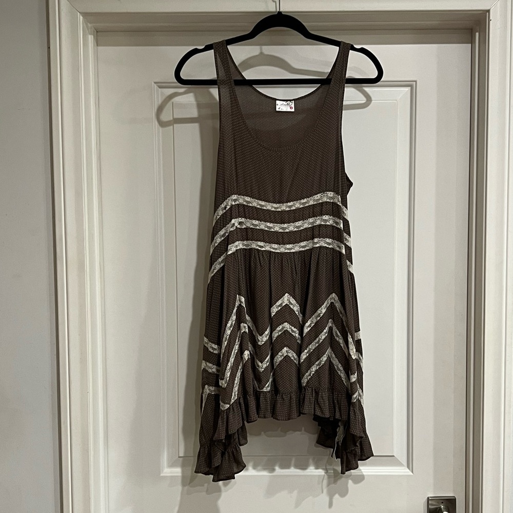 Brown Free People Slip Dress Size Medium